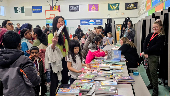 Charter School in Grand Rapids: NHA partner schools celebrate March is Reading Month.