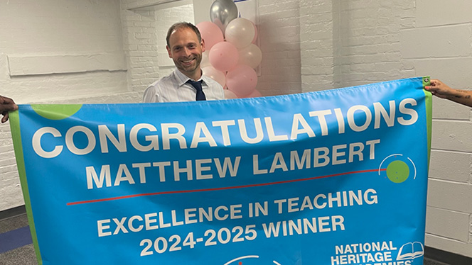 K-8 School in Brooklyn: Brooklyn Excelsior teacher wins Excellence in Teaching Award.