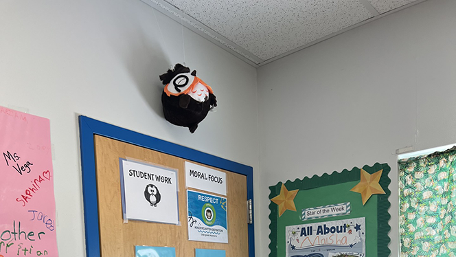 Charter School in Grand Rapids: NHA uses stuffed animals to reinforce Moral Focus lessons.
