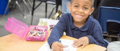 Student completing work