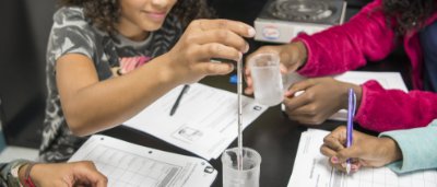 Students completing work