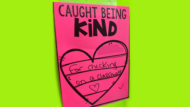Caught being Kind note.