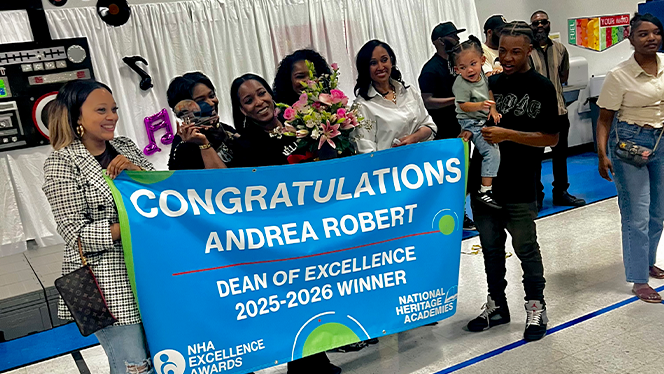 K-8 School in Lafayette: Willow Charter Academy Middle School Dean wins the 2025-26 Dean of Excellence Award.