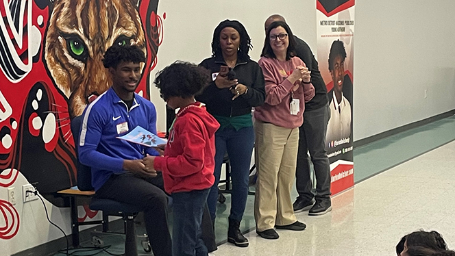 K-8 School in Canton: Canton Charter Academy students were visited by teen author from Macomb County.