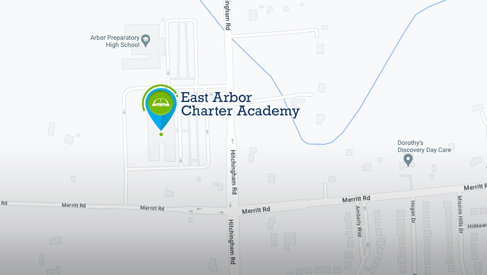 Map of East Arbor Charter Academy