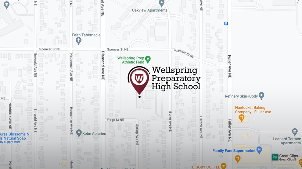 Map to Wellspring Prep