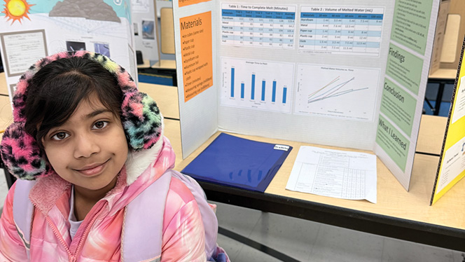 Y5-8 School in Plymouth: Plymouth Scholars third through eighth grade students participate in science fair.