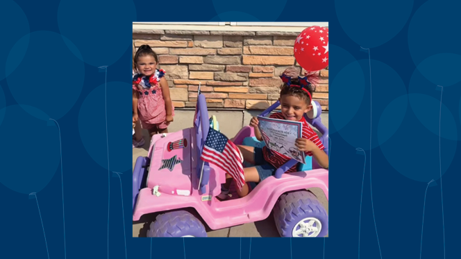 K-8 School in Colorado Springs: Mountain View celebrates 4th of July with annual Bike Parade