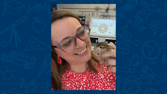 K-8 School in Cincinnati: Alliance Academy fifth graders partner with with Tikkun Farm to raise baby chicks.