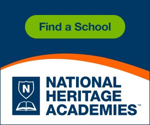 Find a school using the National Heritage Academies school finder.