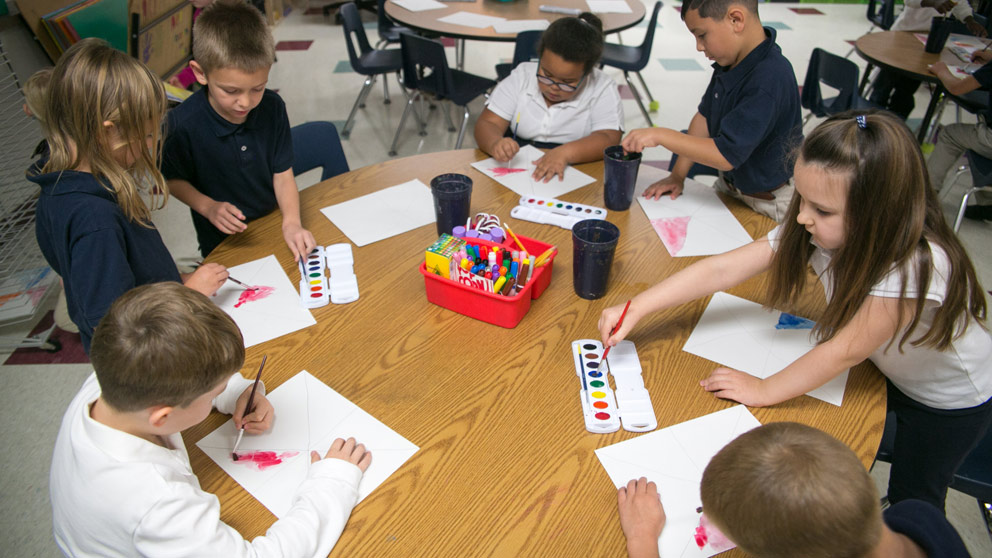 Student reading a book