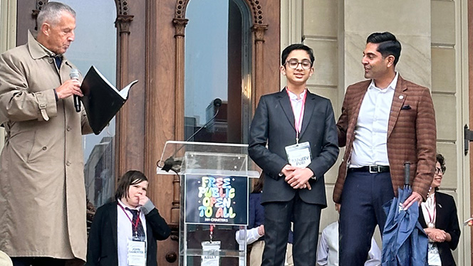 K-8 School in Canton: Canton Charter Academy scholars attend Charter Day at the State Capitol.