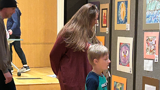 Y5-8 School in Byron Center: Cross Creek students get to see their art in the Grand Rapids Art Museum.