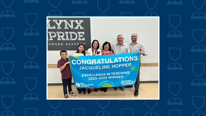 K-8 School in Commerce City: Landmark teacher wins NHA Excellence in Teaching Award for the 2025-26 school year.