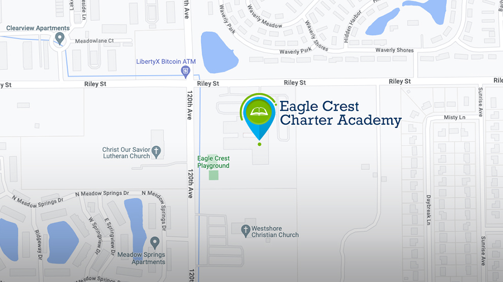 Map to Eagle Crest Charter Academy