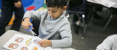 Student completing work