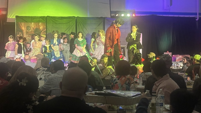K-8 School in Commerce City: Landmark Academy at Reunion students and staff put on a dinner and a show.