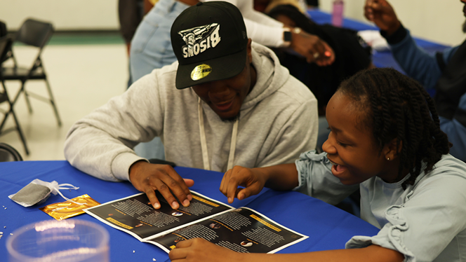 K-8 School in Buffalo: Buffalo United hosts dads for Fathers Day.