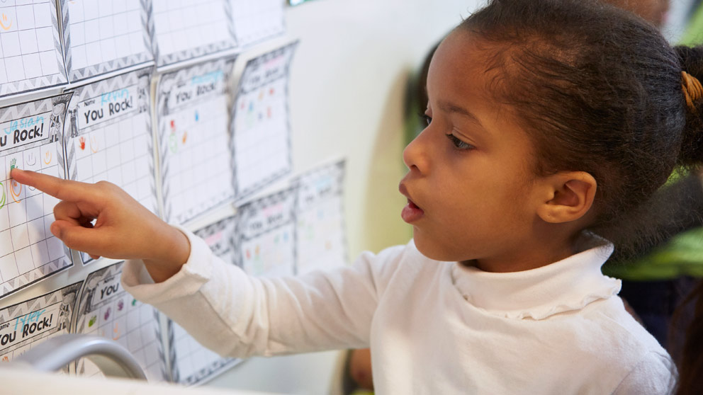 Students working on a problem