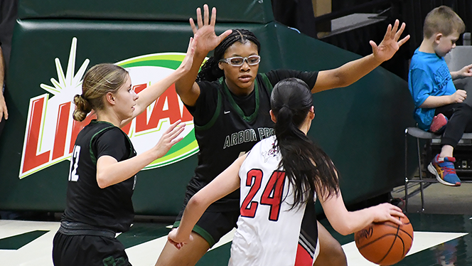 Student reading a book