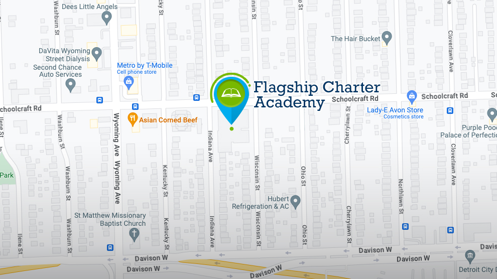 Map of Flagship Charter Academy