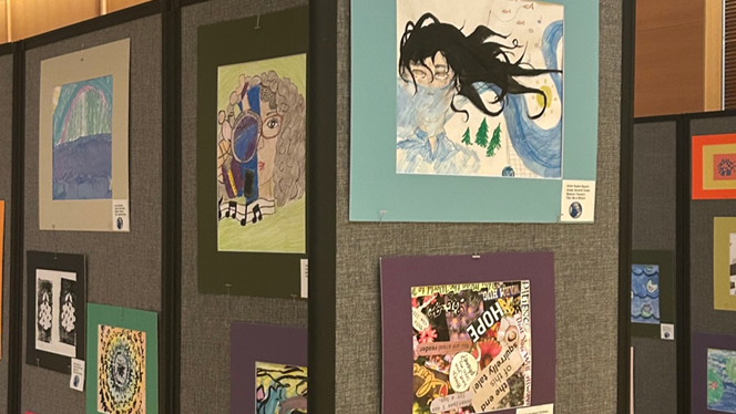 Y5-8 School in Byron Center: Cross Creek students get to see their art in the Grand Rapids Art Museum.