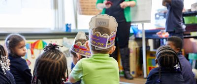 Students participating in learning activity