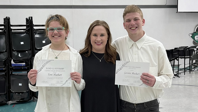 Y5-8 School in North Saginaw: North Saginaw Charter Academy middle school students have the opportunity to join a Band Leadership Program.