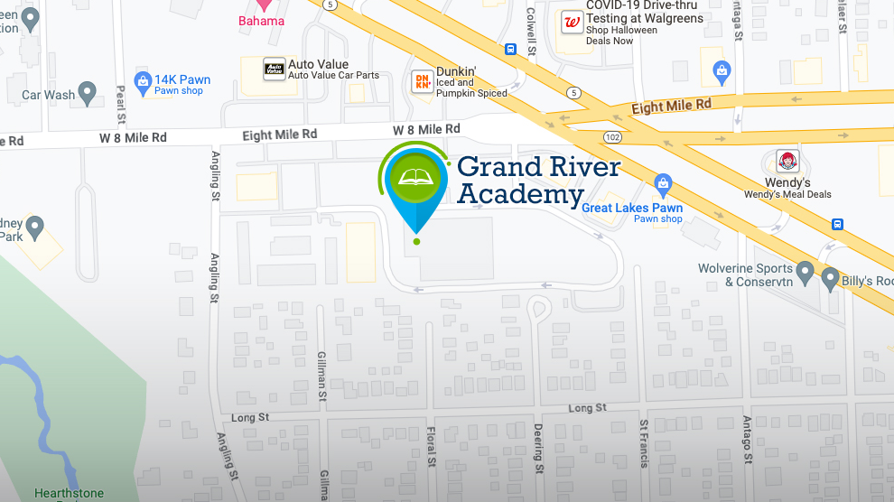 Map of Grand River Academy