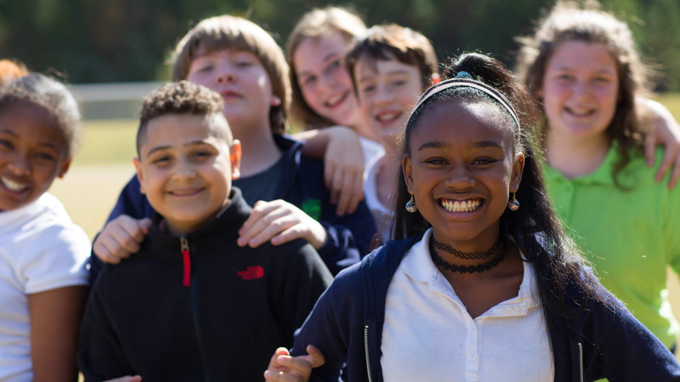 Students part of the National Heritage Academies network of schools in North Carolina 