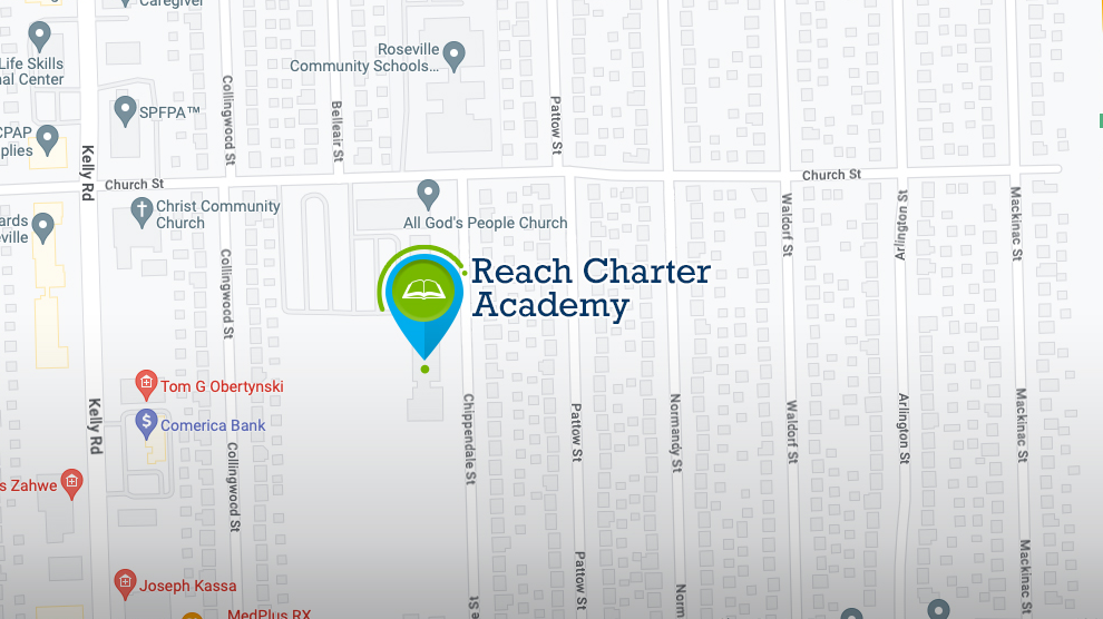 Map of Reach Charter Academy