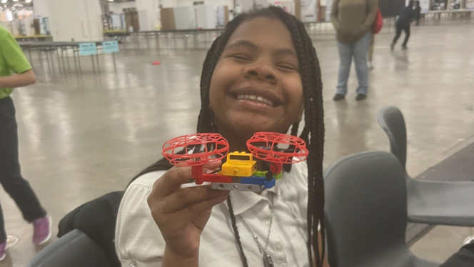 K-8 School in Detroit: Detroit Enterprise Academy fourth and fifth graders participate in CODE313's annual STEAM Slam.